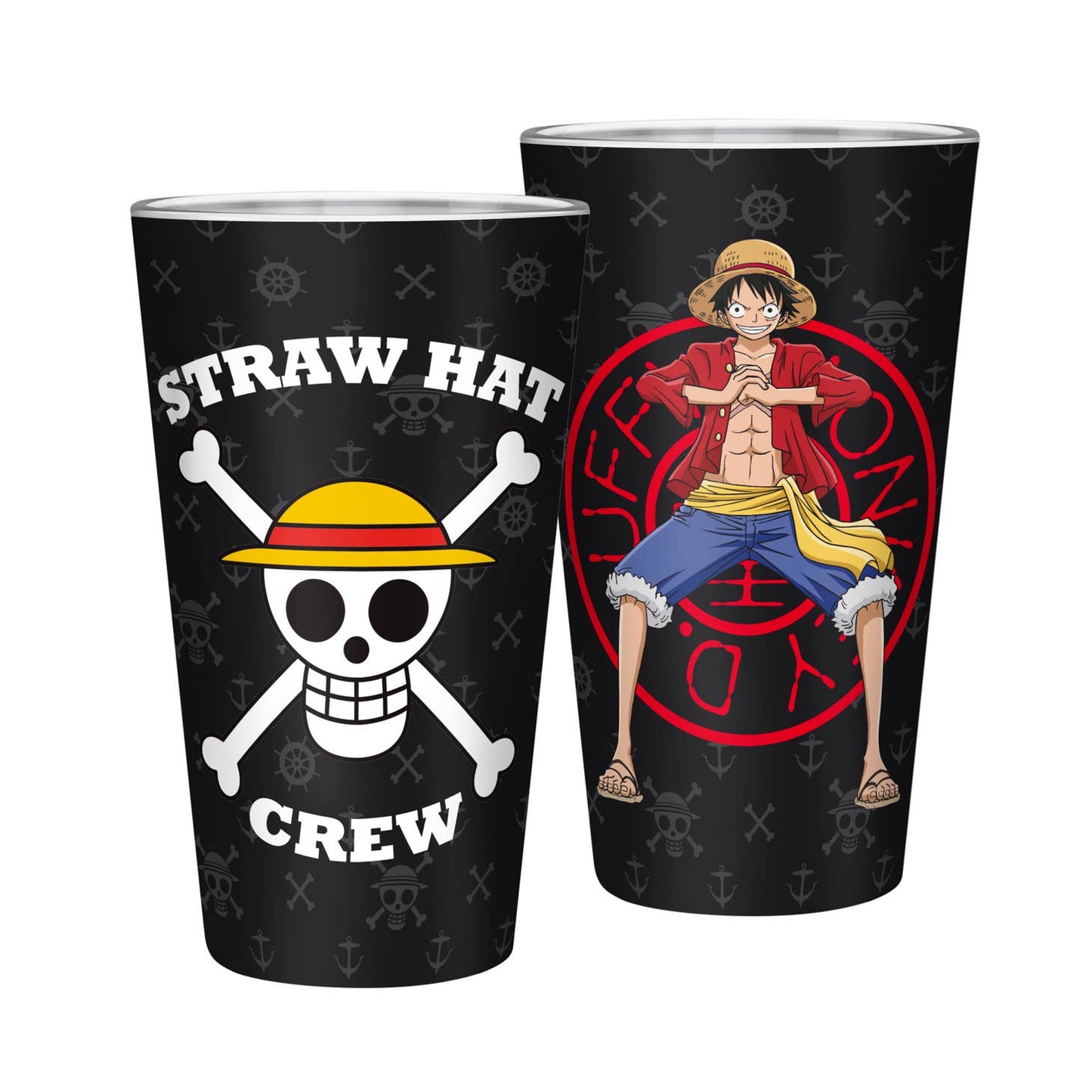One Piece Skull Glass, Pin and Notebook Gift Set