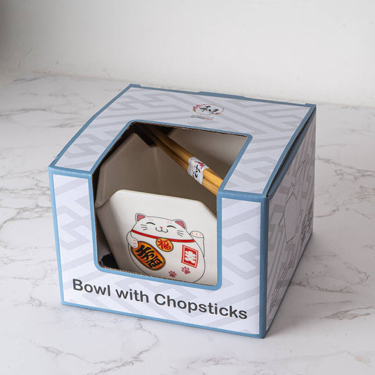 Takeout Box Serving Bowl with Chopsticks