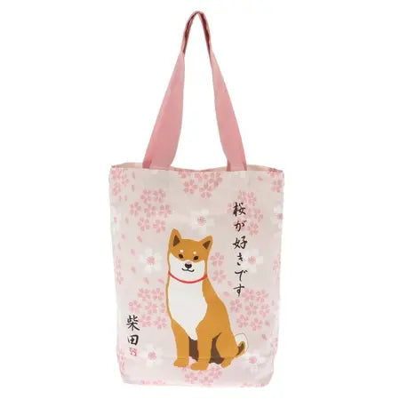 Shiba & Sakura Tote Bag