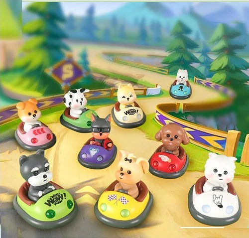 Bumper Car Animals Figurine Blind Box