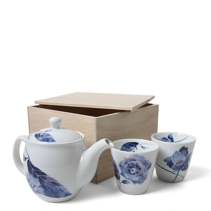 Tea Set Blue Rose