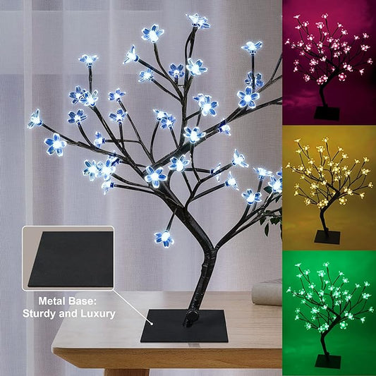 18" Cherry Blossom Bonsai Tree Light