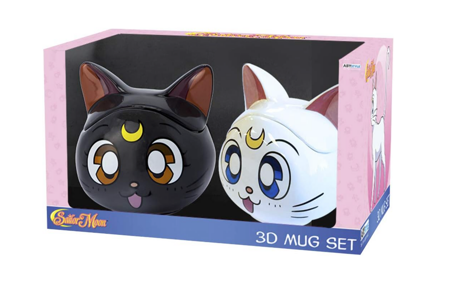 Sailor Moon - Luna & Artemis 3D Mug Gift Set