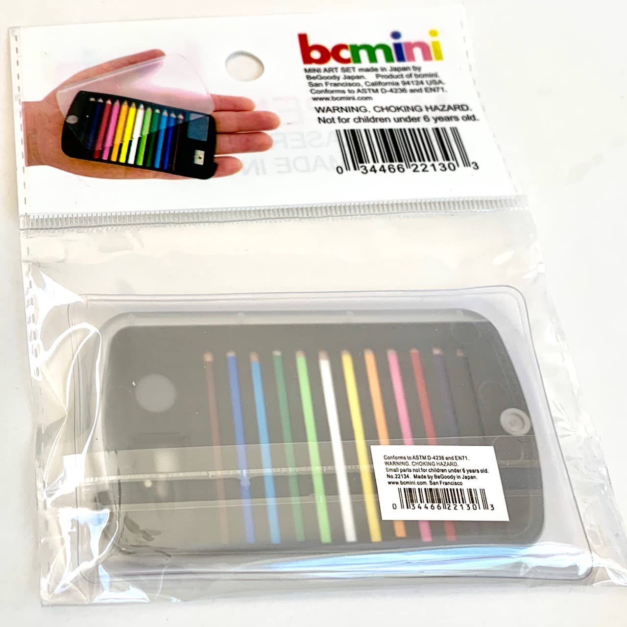 12 Mini Pencils in Clear Card Case