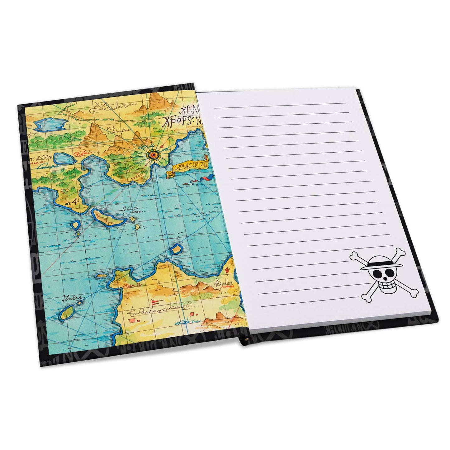 One Piece Skull Glass, Pin and Notebook Gift Set