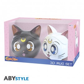 Sailor Moon - Luna & Artemis 3D Mug Gift Set