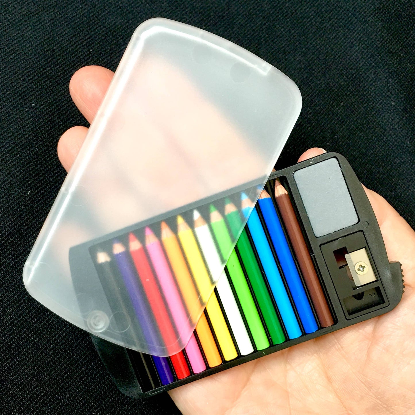 12 Mini Pencils in Clear Card Case