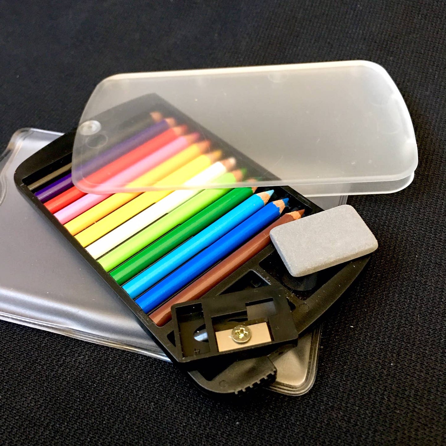 12 Mini Pencils in Clear Card Case