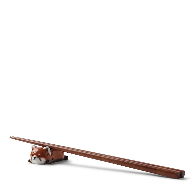 Red Panda Chopstick Rest