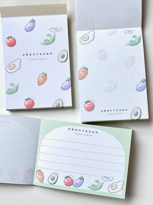 Kawaii Vegetable Mini Notepad