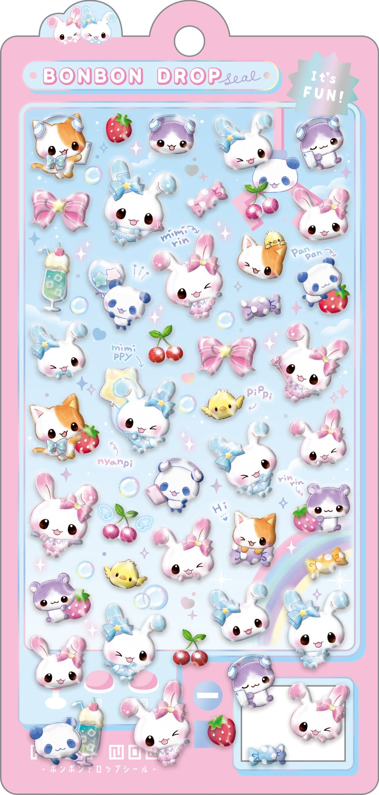 BonBon Drop Cute Animal Stickers