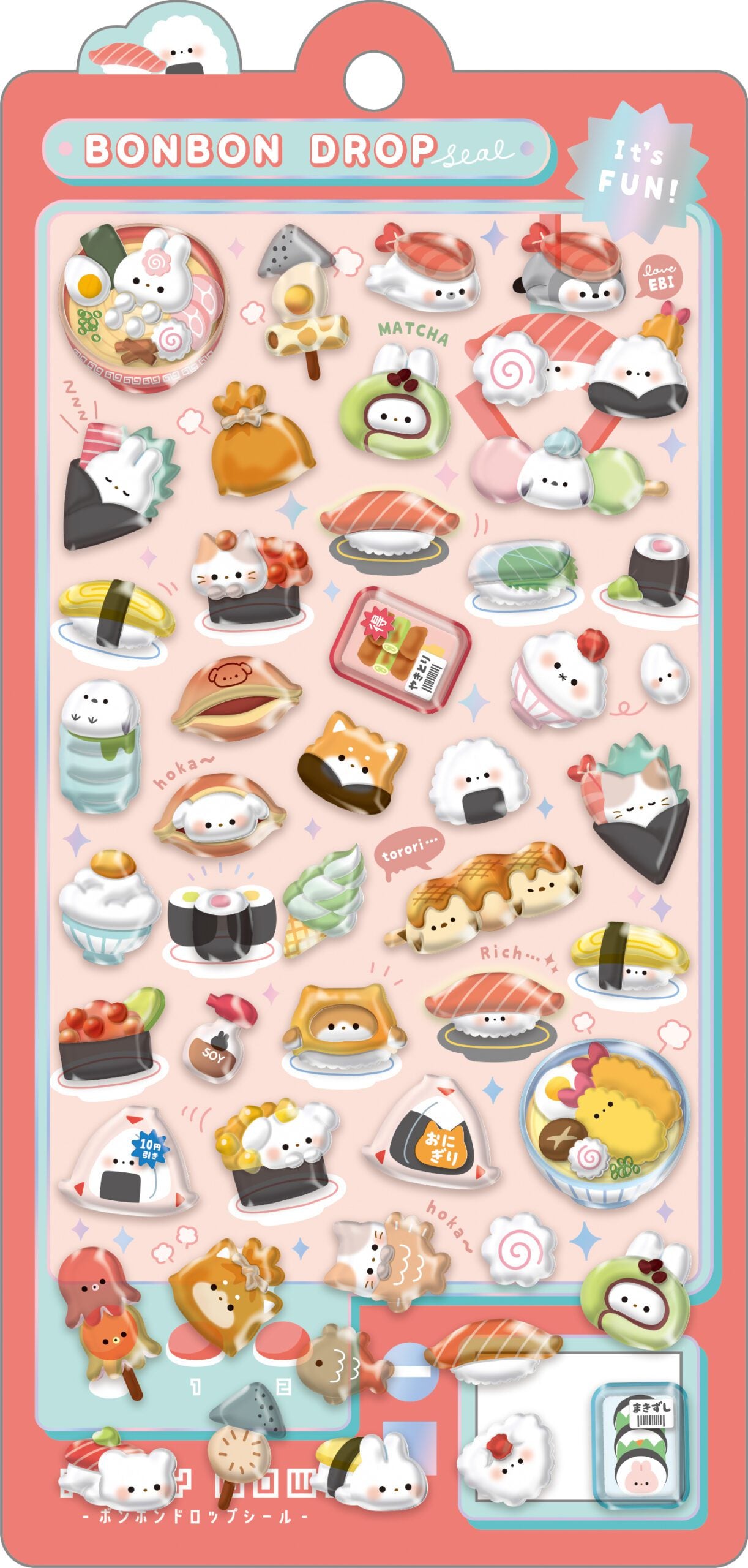 BonBon Drop Sushi Stickers