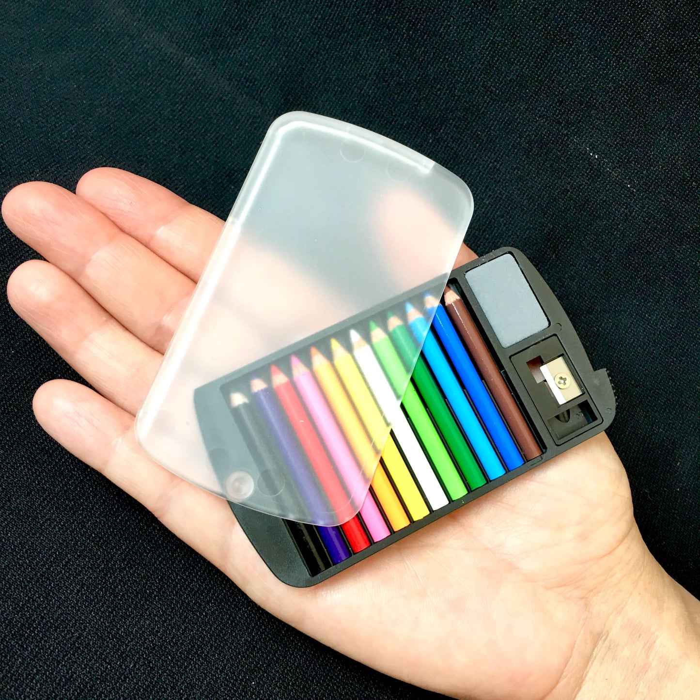 12 Mini Pencils in Clear Card Case