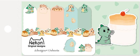 Dinosaur Cake Sticky Notes