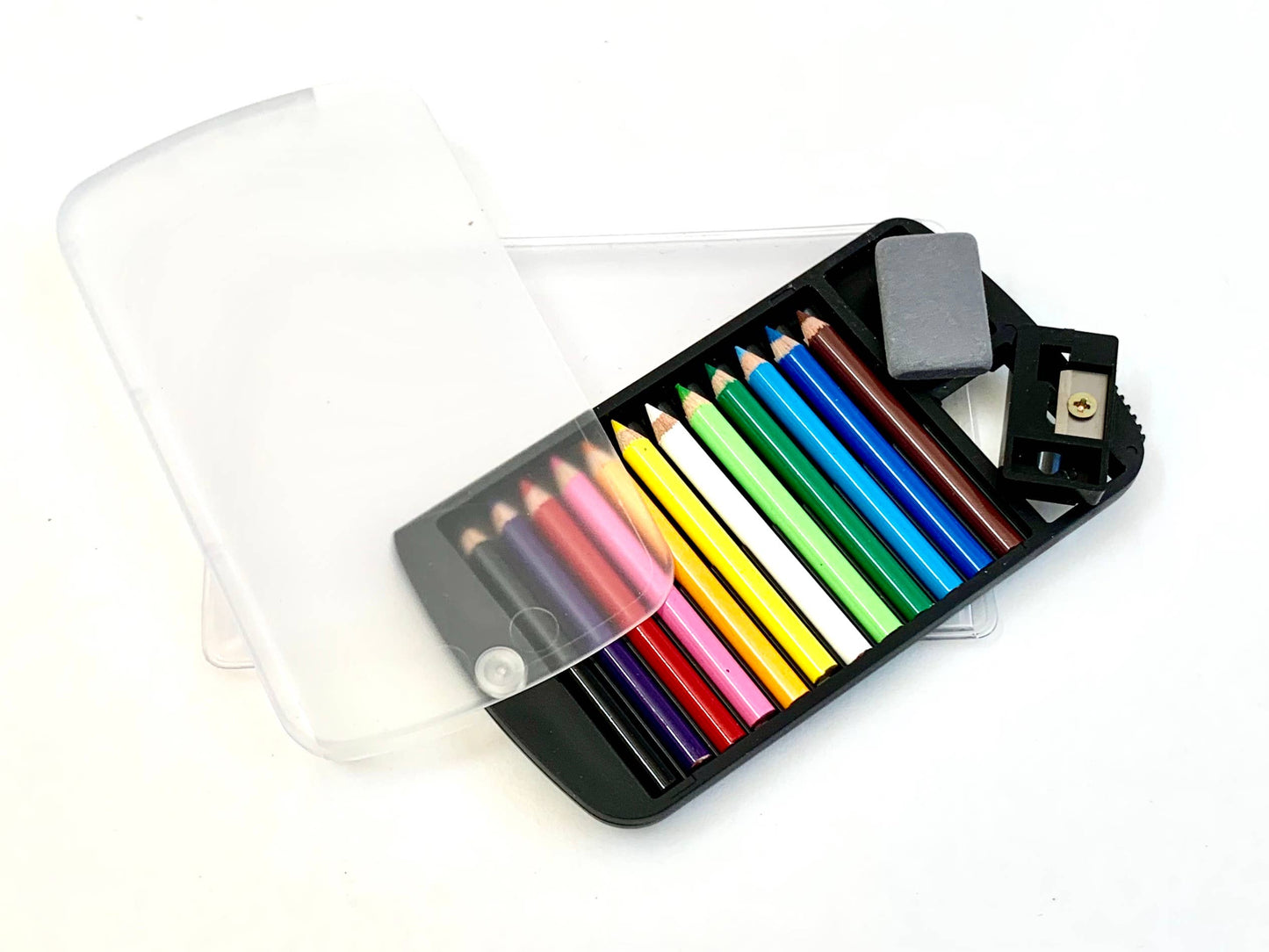 12 Mini Pencils in Clear Card Case