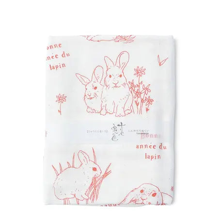 Towel Red Rabbits