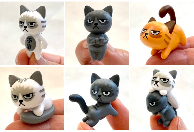 Angry Cat Figurines