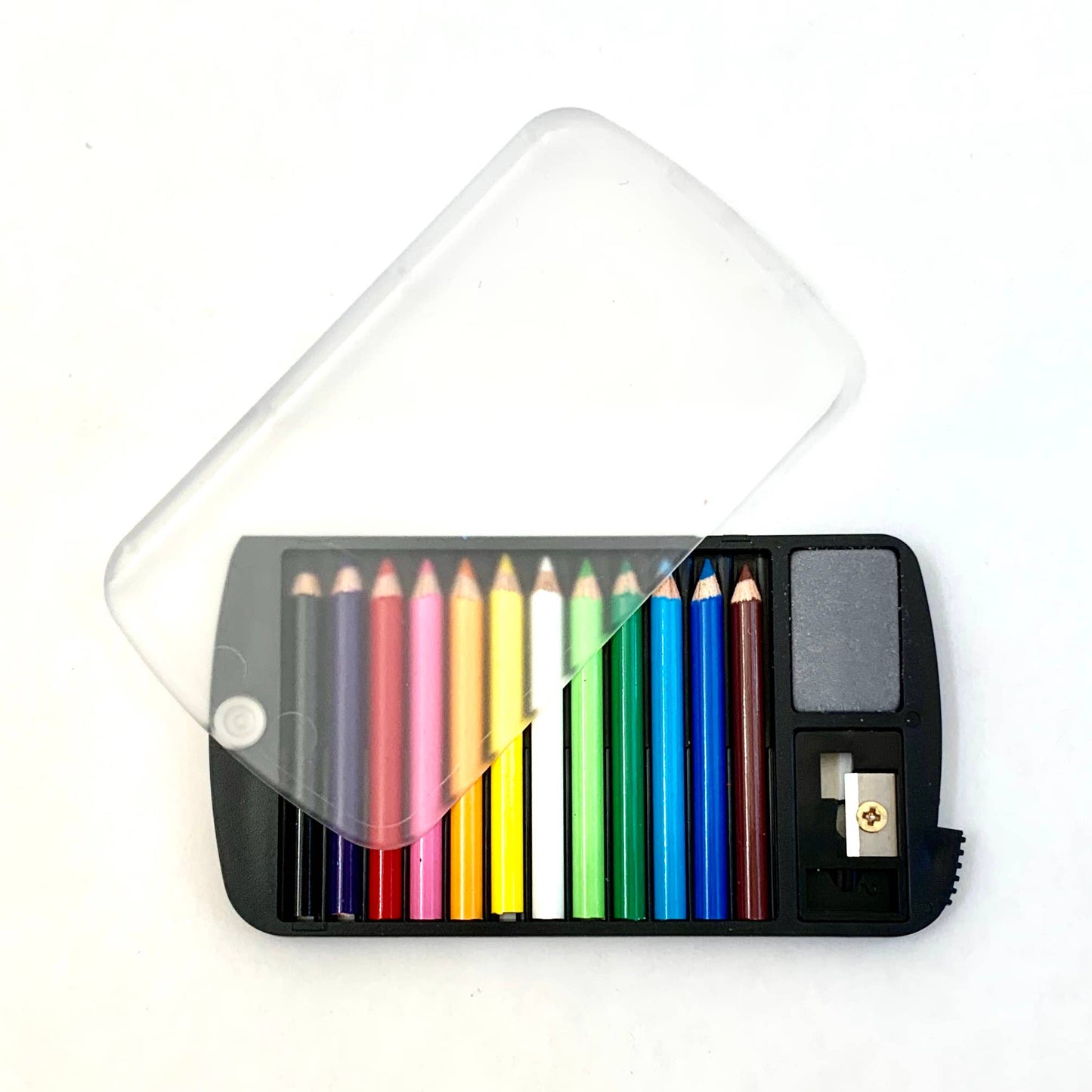 12 Mini Pencils in Clear Card Case