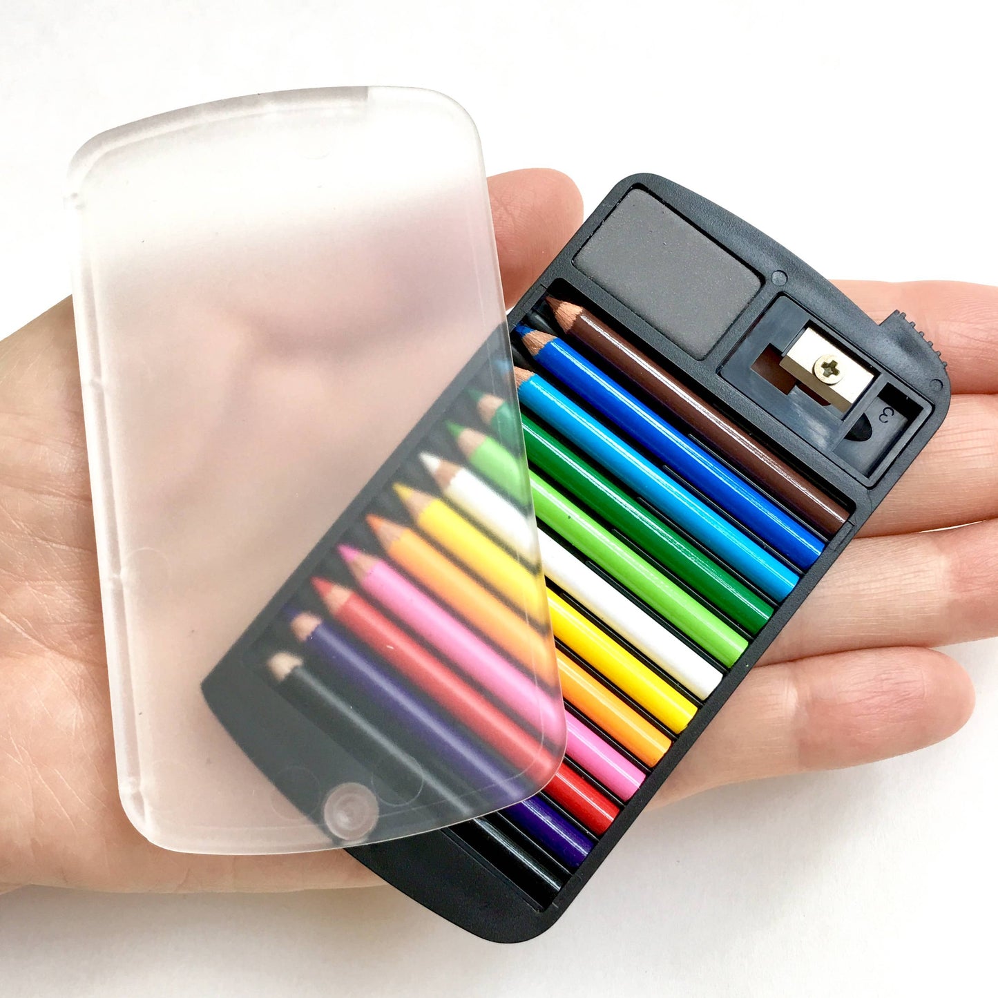 12 Mini Pencils in Clear Card Case
