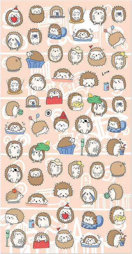 Nekoni Hedgehog Stickers