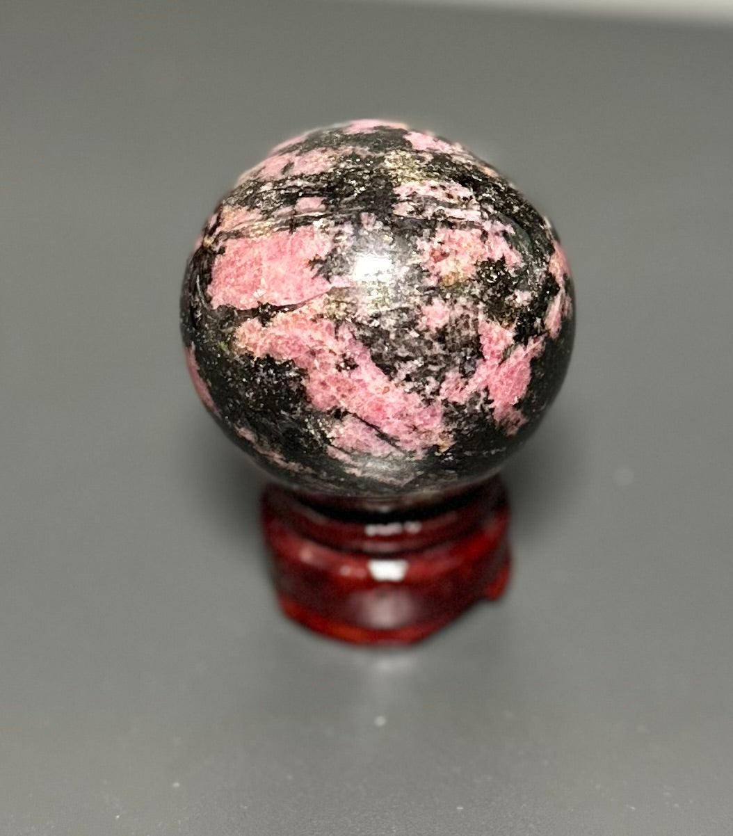 Small Marble Orb on Stand