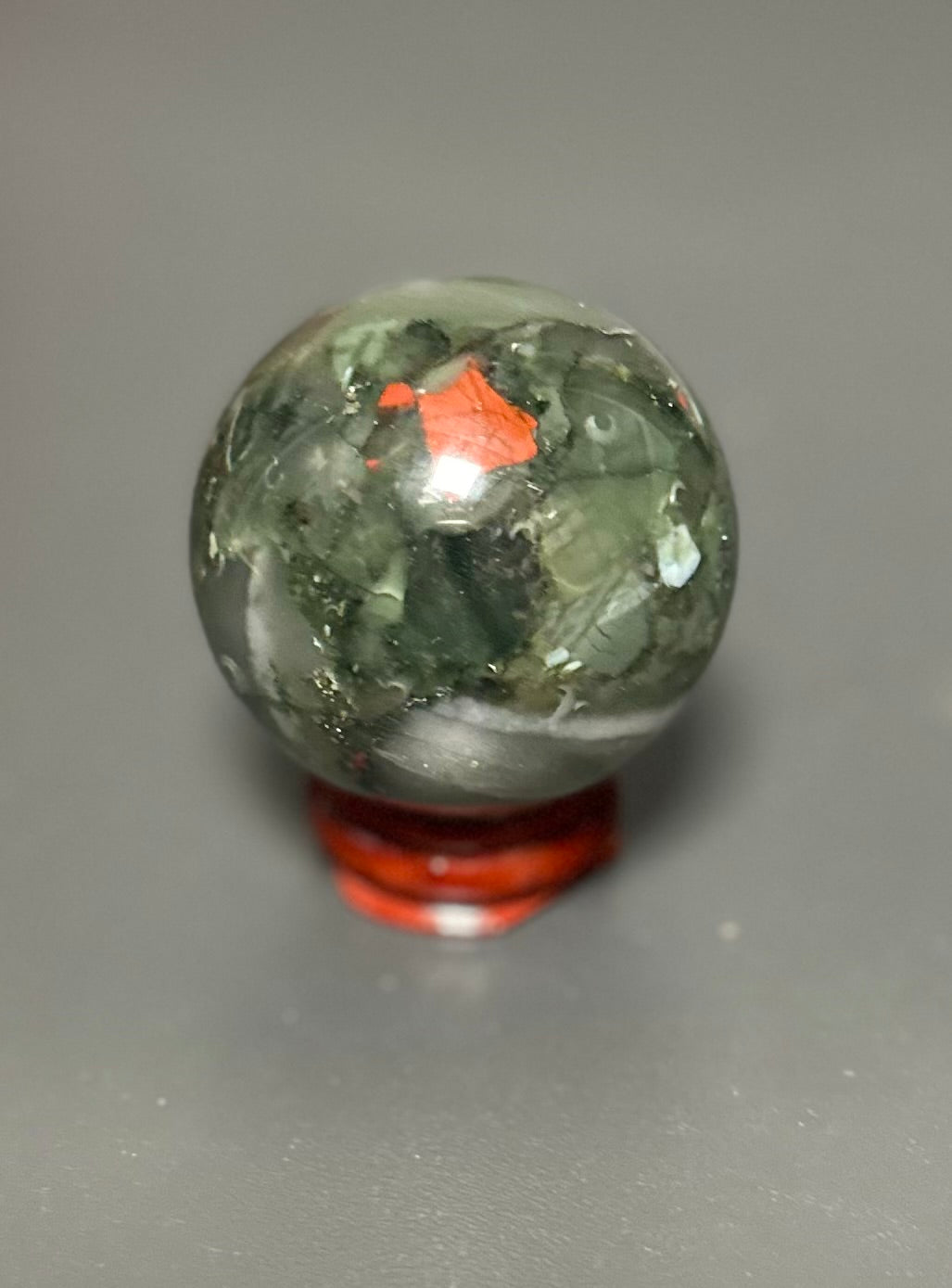 Small Marble Orb on Stand