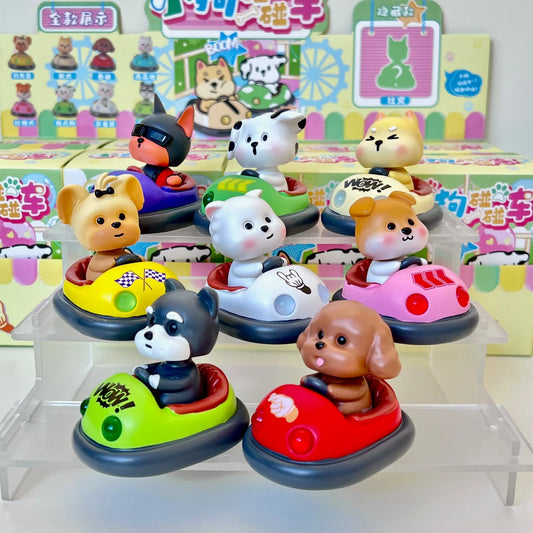 Bumper Car Animals Figurine Blind Box