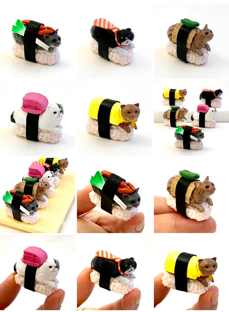 Sushi Cat Figurines