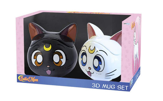 Sailor Moon - Luna & Artemis 3D Mug Gift Set
