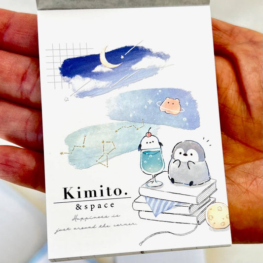 Kimito & Space Penguin Mini Notepad
