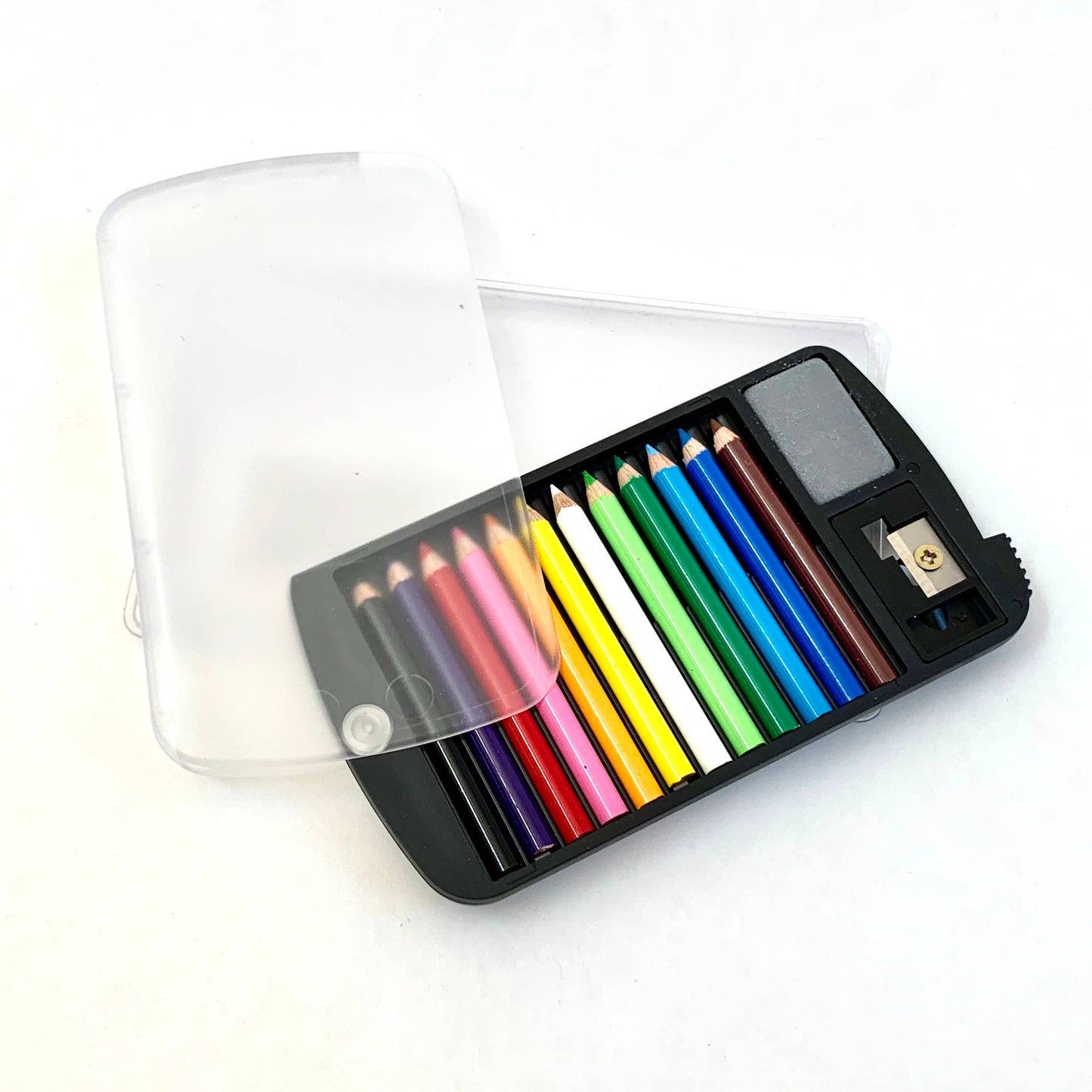 12 Mini Pencils in Clear Card Case