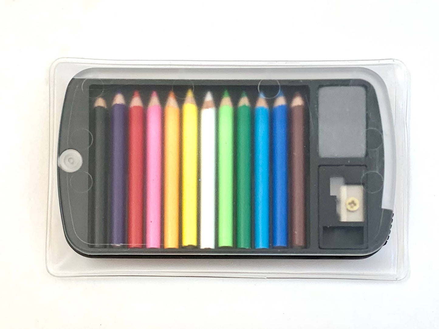 12 Mini Pencils in Clear Card Case