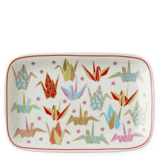 Pink Origami Crane Plate