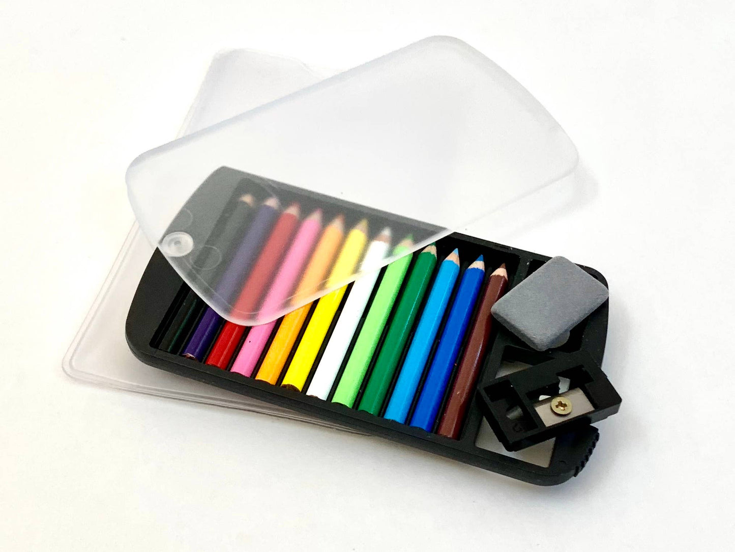 12 Mini Pencils in Clear Card Case