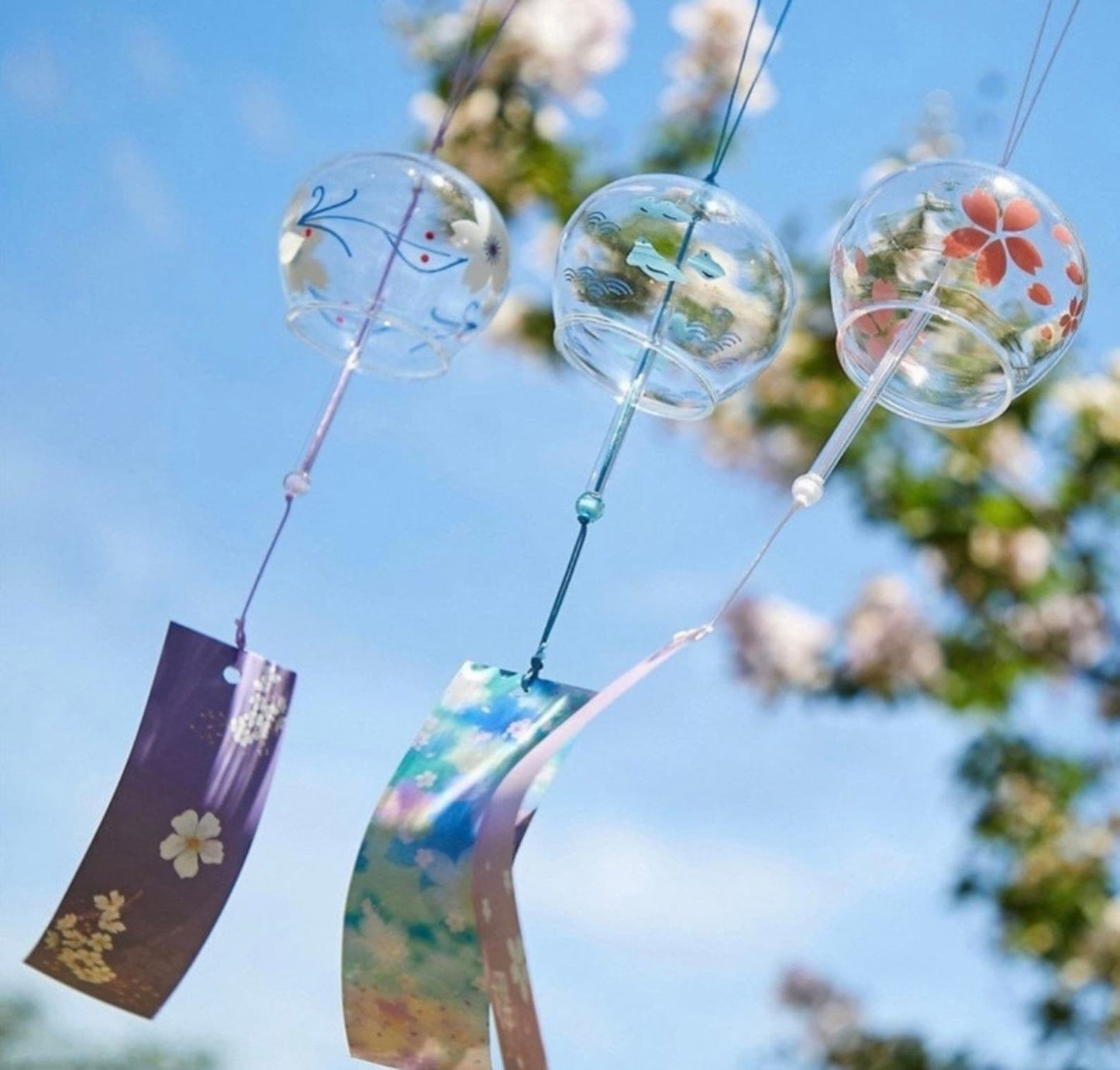 Japanese Meditation Glass Wind Chime