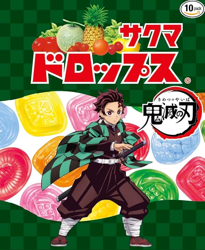 Sakuma Drops Demon Slayer. Kimetsu no Yaiba Hard Fruit Candy