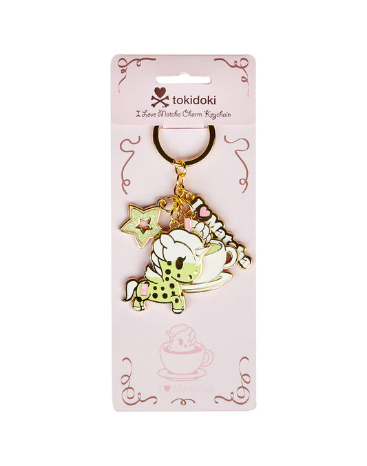 I Love Matcha Charm Keychain