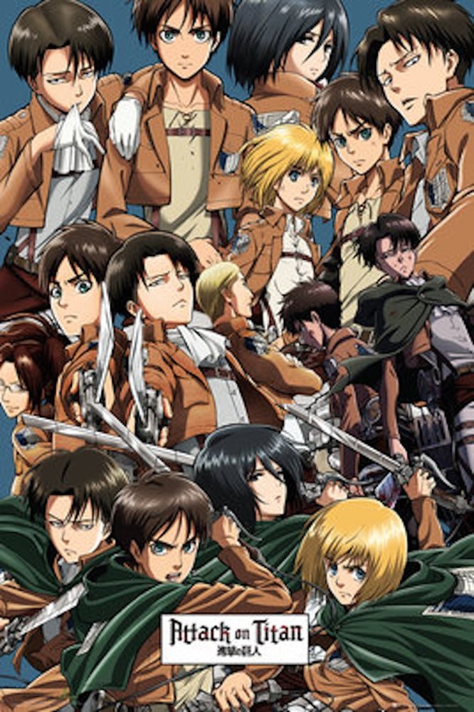 Attack on Titan Season 1 Collage Poster